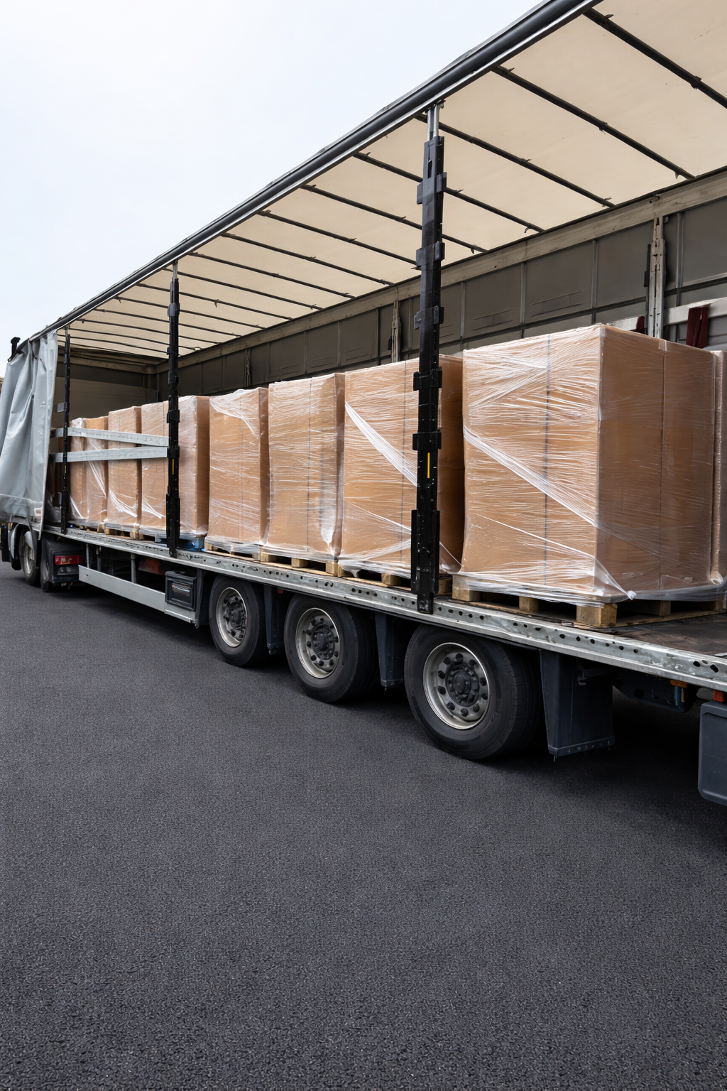 Pallet shipping and freight delivery prepared for transport from High Wycombe logistics warehouse